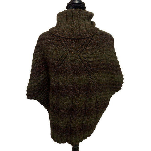 Coldwater Creek Sweater Womens XS/S Short Sleeve Cable Knit Pullover Turtleneck - Picture 2 of 11